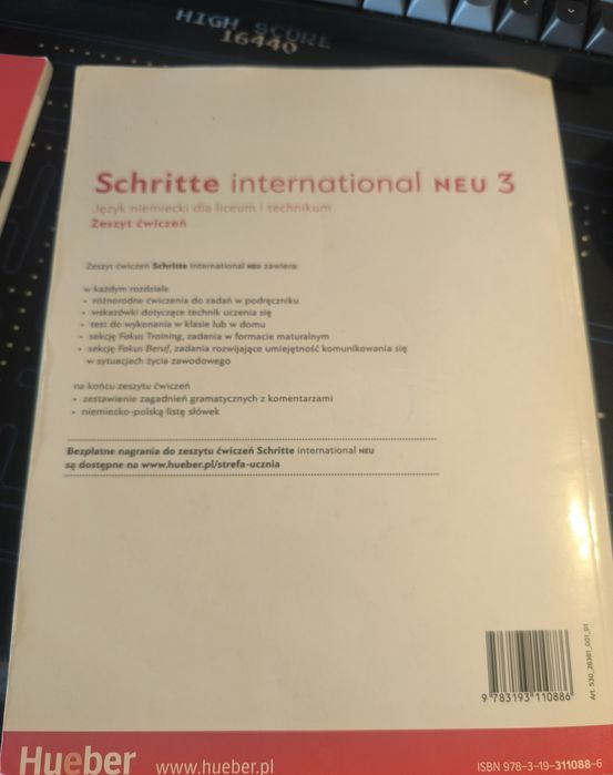 Podręcznik i zeszyt ćwiczeń schritte international nue 3