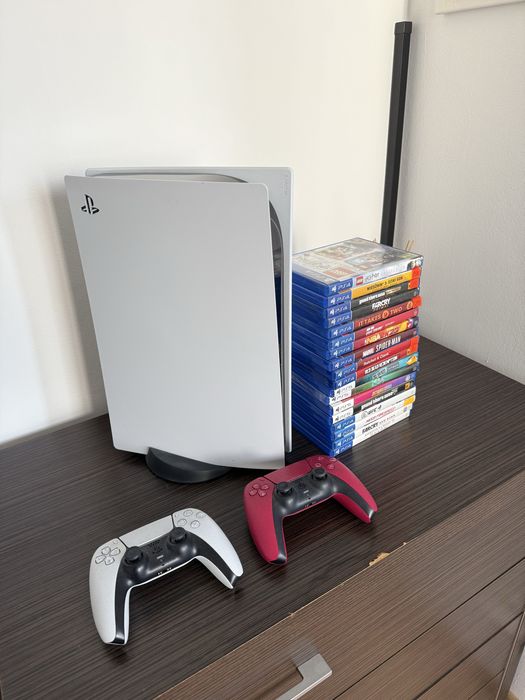 PlayStation 5 PS5 :2 pady i 17 gier