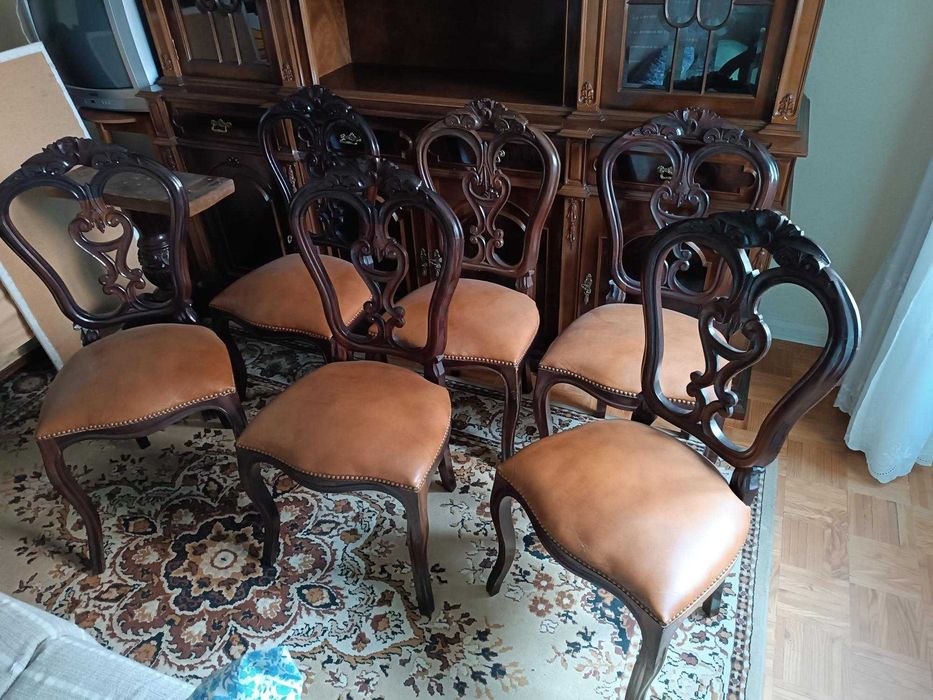 Mesa de Sala extensível + 6 Cadeiras