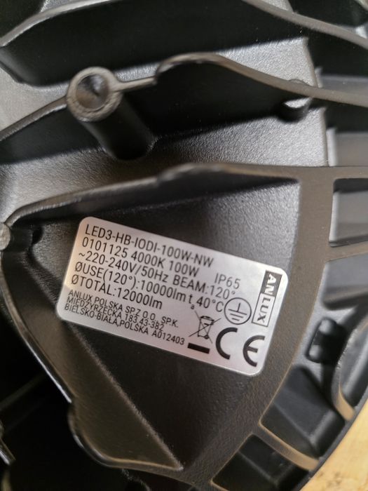 Lampa przemysłowa AnLux wisząca Led3 100w