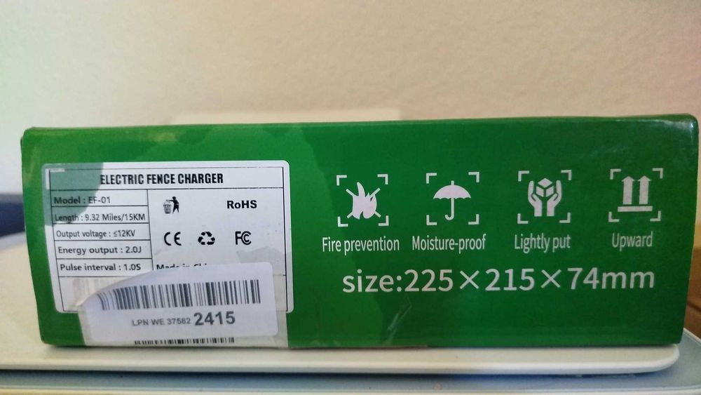 FarmNix EF-01 Energizador Cerca Elétrica 12kV 2J até 15 km