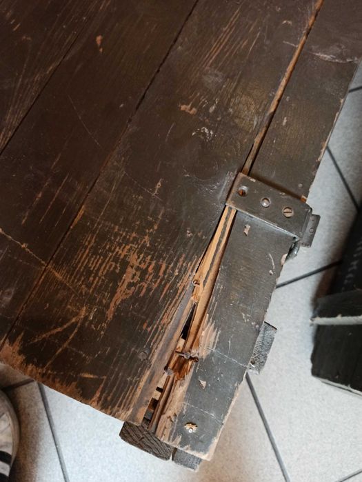 Skrzynia wojskowa drewniana 120 x 41 x 34 długa