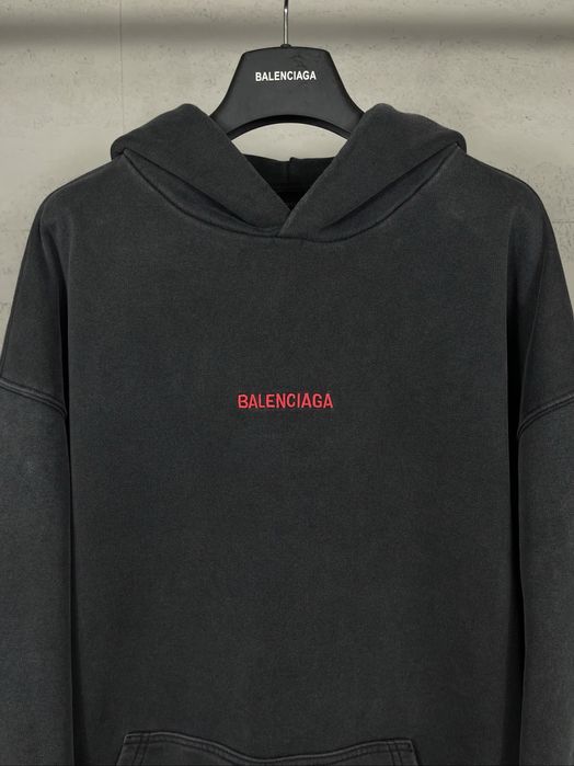 Худи оверсайз с капюшоном BALENCIAGA кофта реглан батник мужской