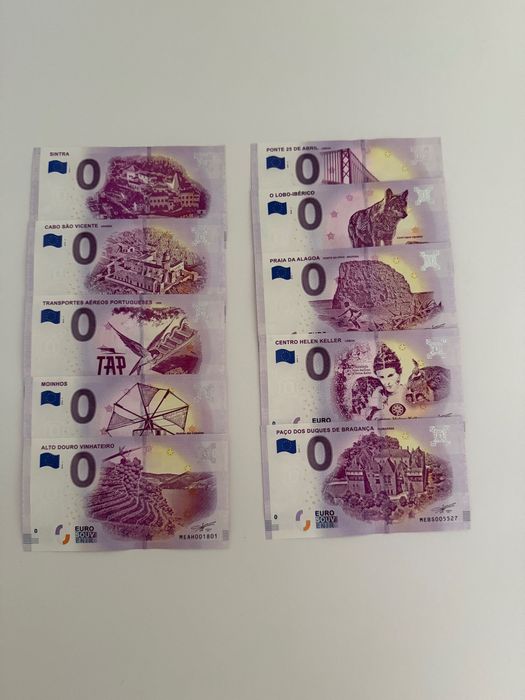 46 notas de Euro suvenir