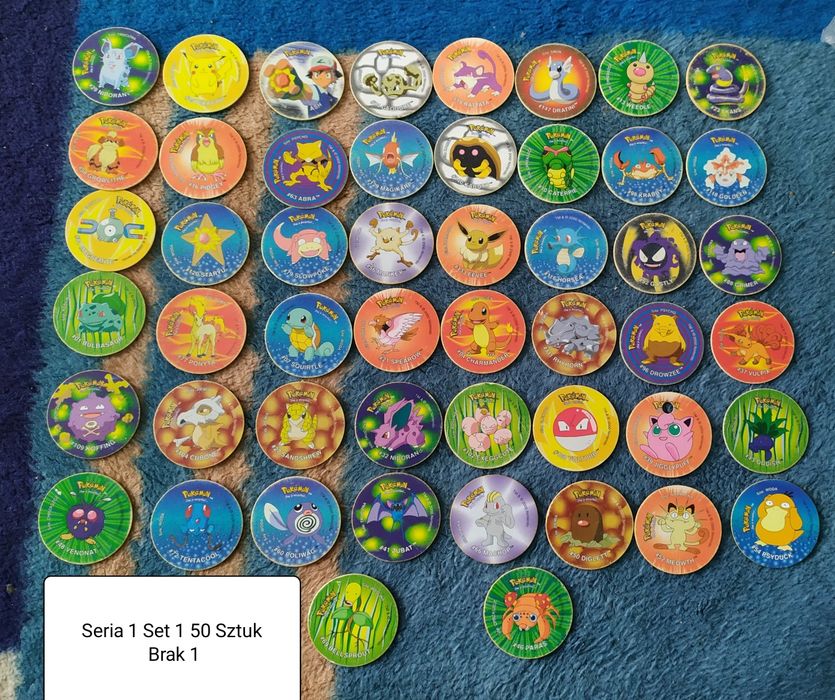 Pokemon Tazo Seria 1 - Set 1