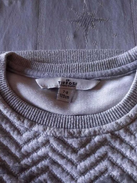 Sweat menia cinza 7/8 anos tiffosi