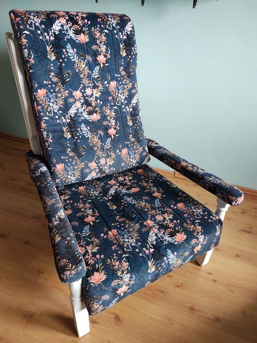 Fotel vintage, PRL, po renowacji, lata 60/70