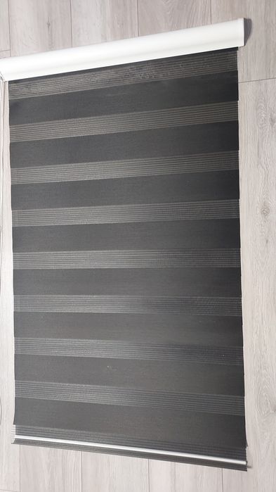 Rolety dzień noc czarne w kasecie 3 sztuki 63cm i 1 sztukę 65cm