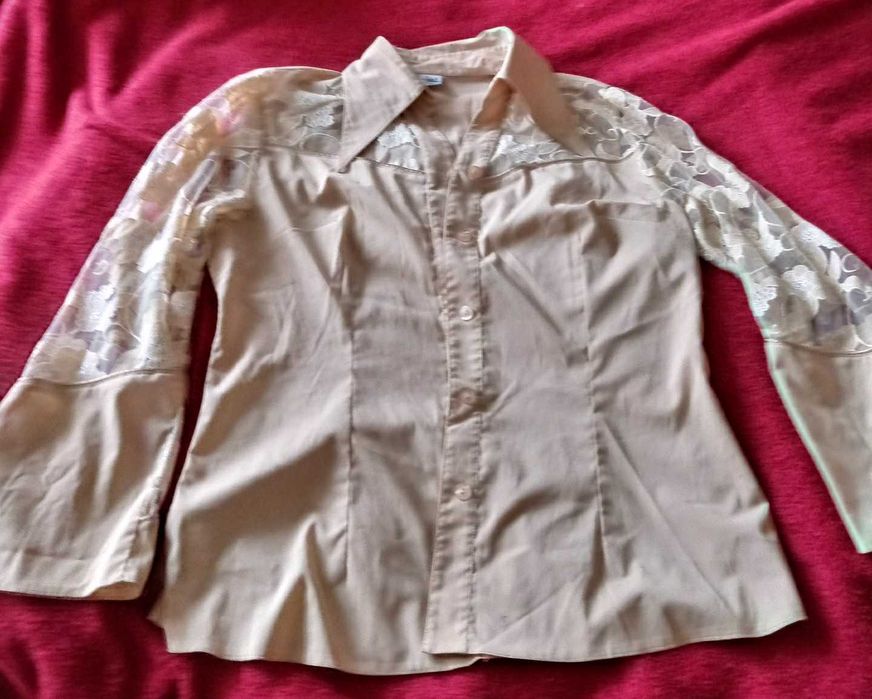 Koszula beżowa damska