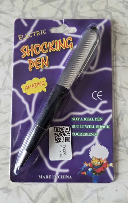 Іграшкова "ручка-шокер", реквізит для фокусів "Shocking pen"