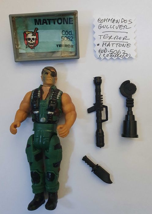 Figuras SOS Comandos Contra o Terror - Gulliver Toys, FANABRI, Anos 80