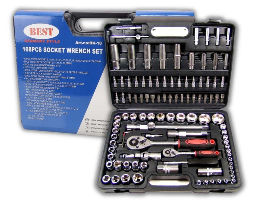 Nowy Zestaw Kluczy Nasadowych Klucze Nasadowe Bity Nasadki (WYPRZEDAŻ)