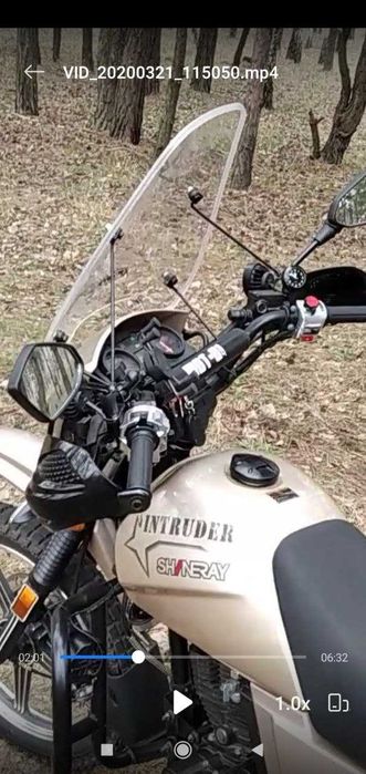 Продам мотоцикл SHINERAY  INTRUDER  200