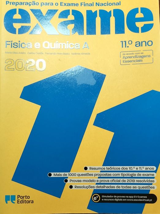 Livro de preparação para Exame de Físico-química.