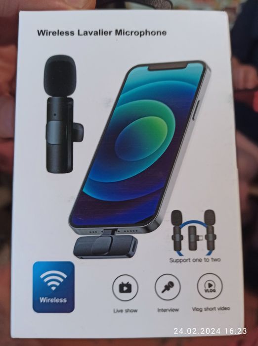 Микрофон радиомикрофон tape C (петличка)абсолютно новый