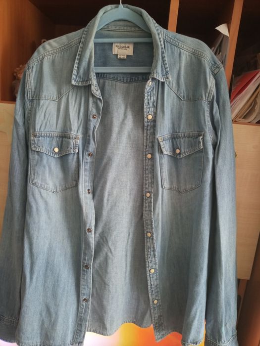 Męska koszula jeans Pull & Bear