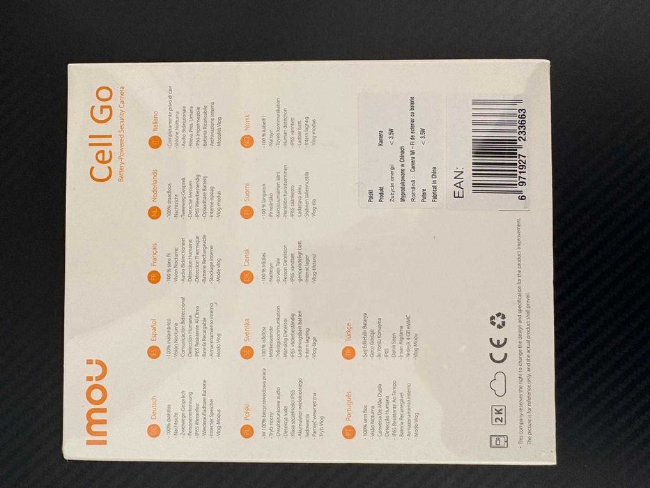 Kamera bezpieczeństwa IP IMOU Cell Go Biały