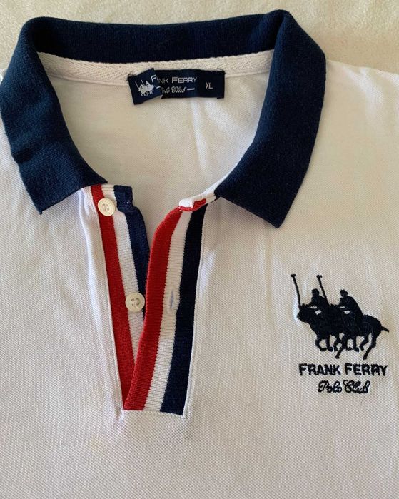 Polo Frank Ferry branco Tamanho XL