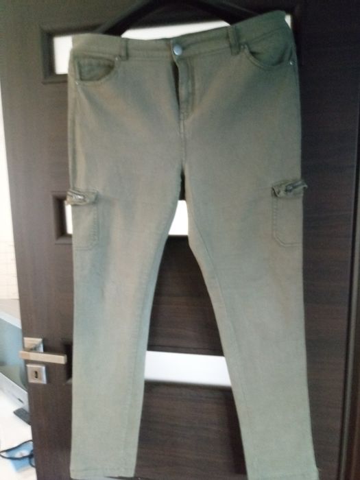 Spodnie Peacocks  bojówki khaki r XL