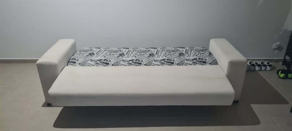Sofá Cama Branco 2.30m