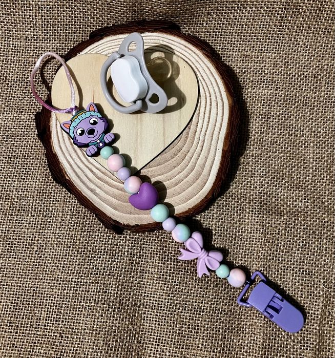 Prende chupetas de silicone