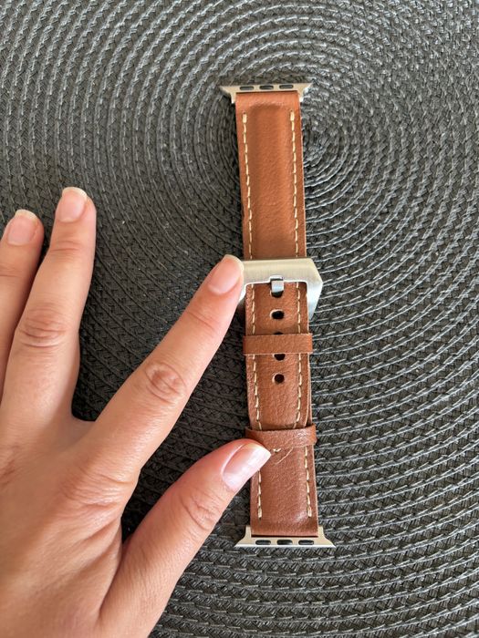 Pulseira de couro para smartwatch