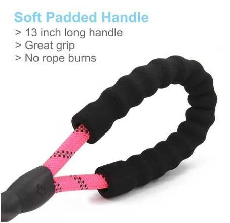 Trela Cão Reflexiva - Conforto, Segurança e Estilo p/o seu 4 patas!