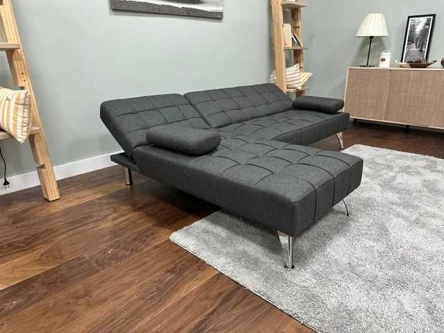 Sofá Cheiselongue - cinzento - envio grátis