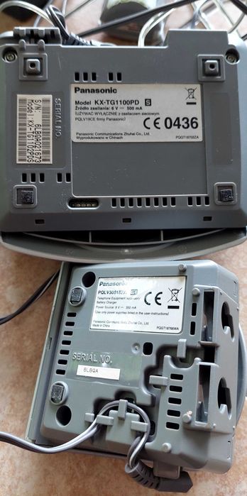 Telefon stacjonarny Panasonic × 2 słuchawki