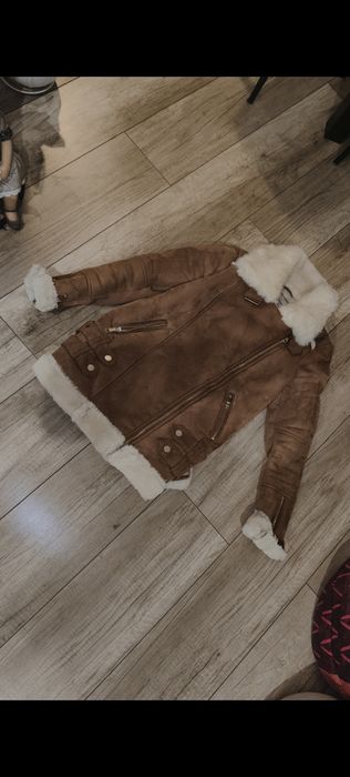 Kurtka Pilotka z Kożuszkiem River Island | Rozmiar S (36 / UK 8) | Stan Idealny!