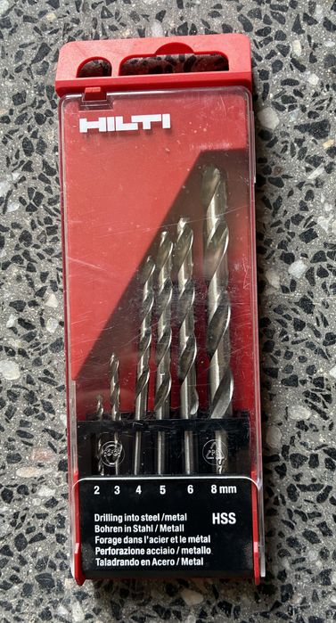 Brocas (p/metal) HSS "HILTI" Ø 2; 3; 4; 5; 6 e 8