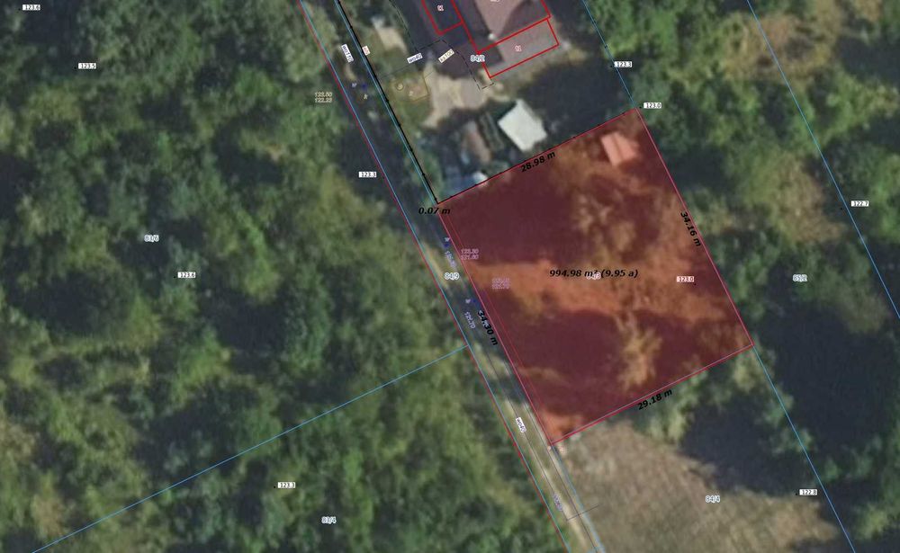 Działka na sprzedaż Rusiec 1000m2 prąd, woda, gaz