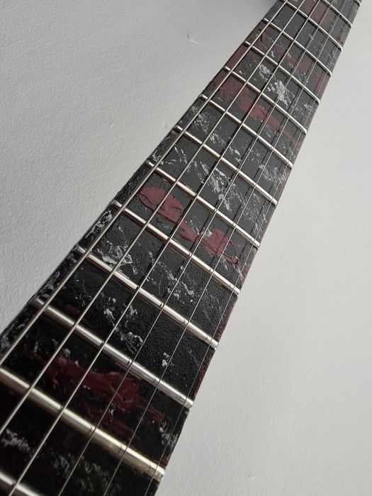 Gitara elektryczna stratocaster splatter blood
