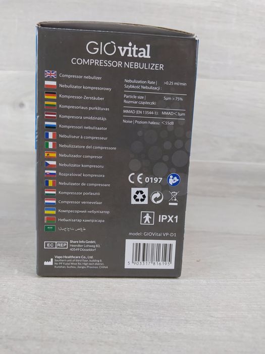 Nebulizator GIOvital to nowoczesne urządzenie stosowane przy inhalacja
