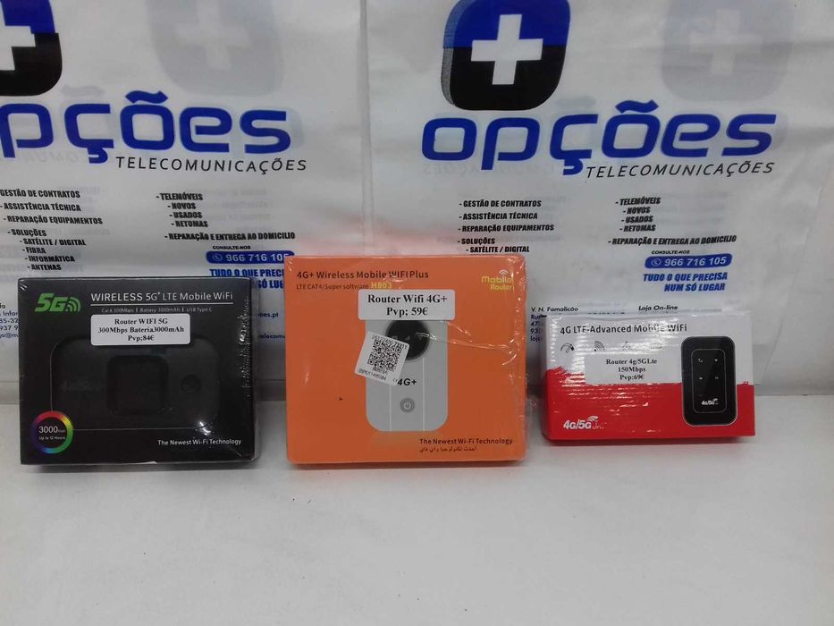Novos Routers WIFI Móveis Portáteis SELADOS