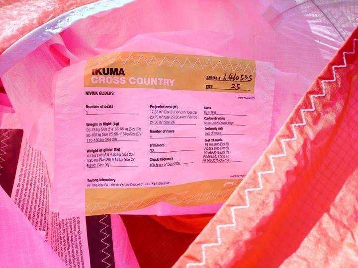 Paralotnia Niviuk Ikuma 25 | en-b | 80-100kg | 2017