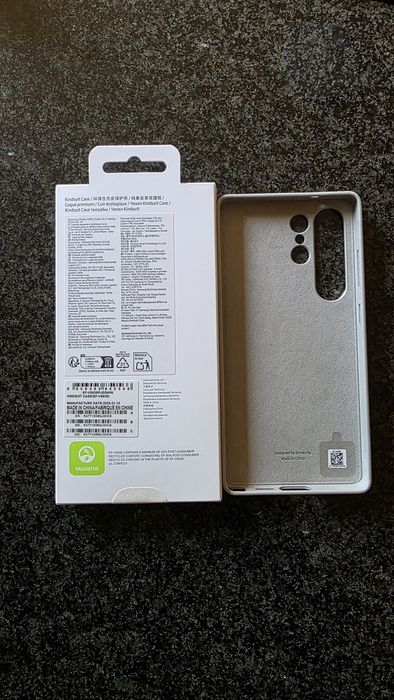 Vendo capas cinzentas de pele originais S25 Ultra