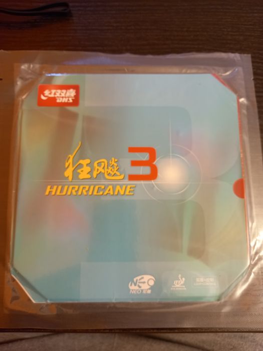 Okładzina DHS HURRICANE 3 NEO czerwona 2.2 - nowa