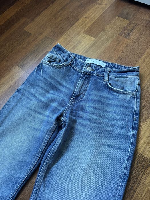 Flared jeansy dzwony niebieskie Bershka 32