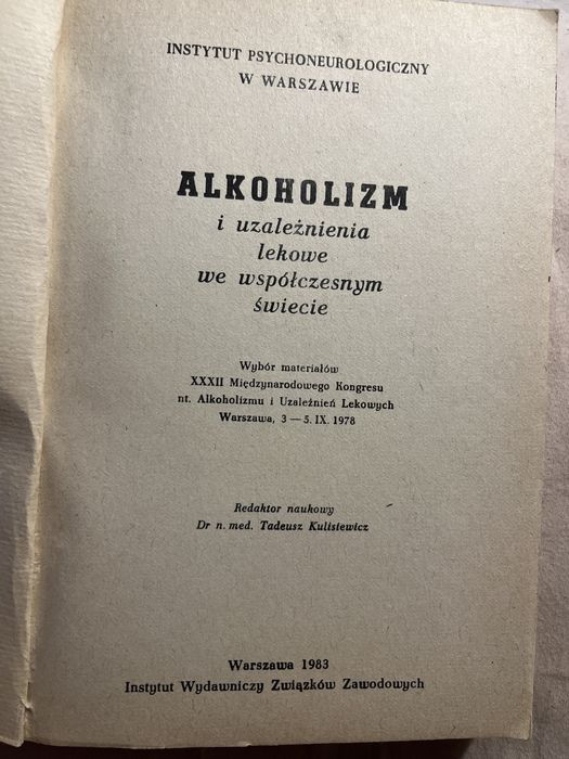 Alkoholizm i uzależnienia lekowe ….