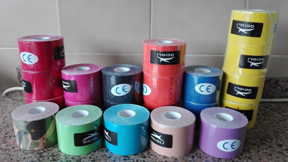 Fita muscular kinésio rolos fita elástica algodão 5m