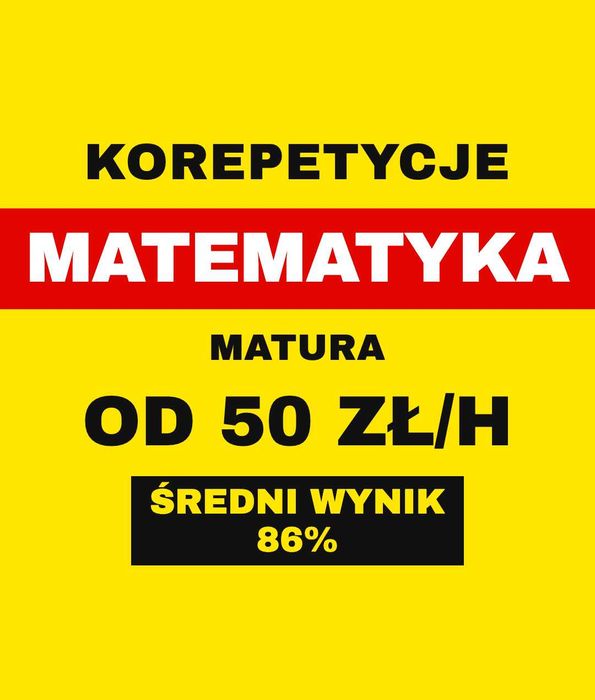 Korepetycje matematyka matura - od 50 zł/h - Legionowo