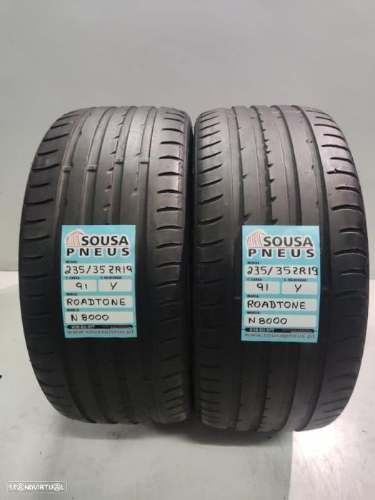 2 pneus semi novos 235-35r19 roadstone - oferta dos portes