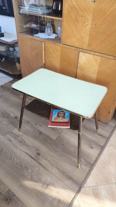 Mid-century modern stolik patyczak lata 70 PRL