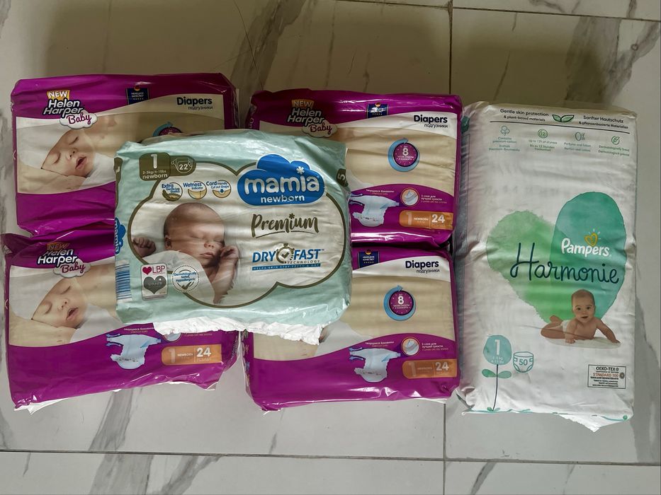Памперсы 1 размер