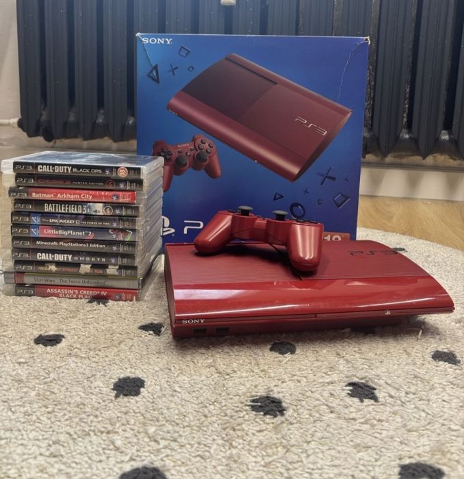 Konsola ps3 super slim czerwona