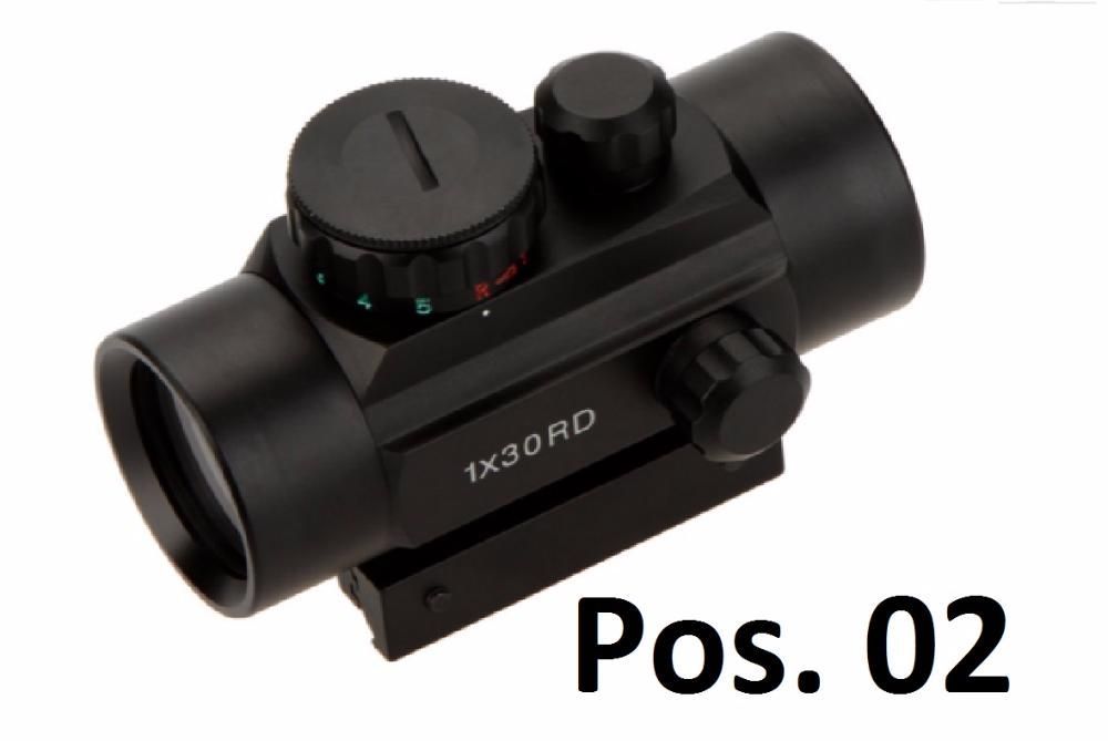 Miras tacticas ponto vermelho red dot lente ao tubolares.