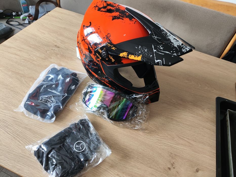 Kask na motor crosa Krosa hulajnogę rower