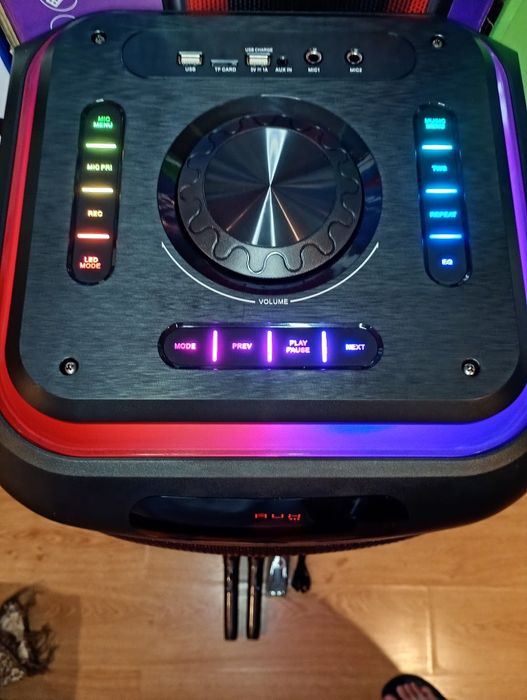 Караоке акустика Temeisheng-05(блютуз,SD,USB,FM) ПультДУ,2микрофона