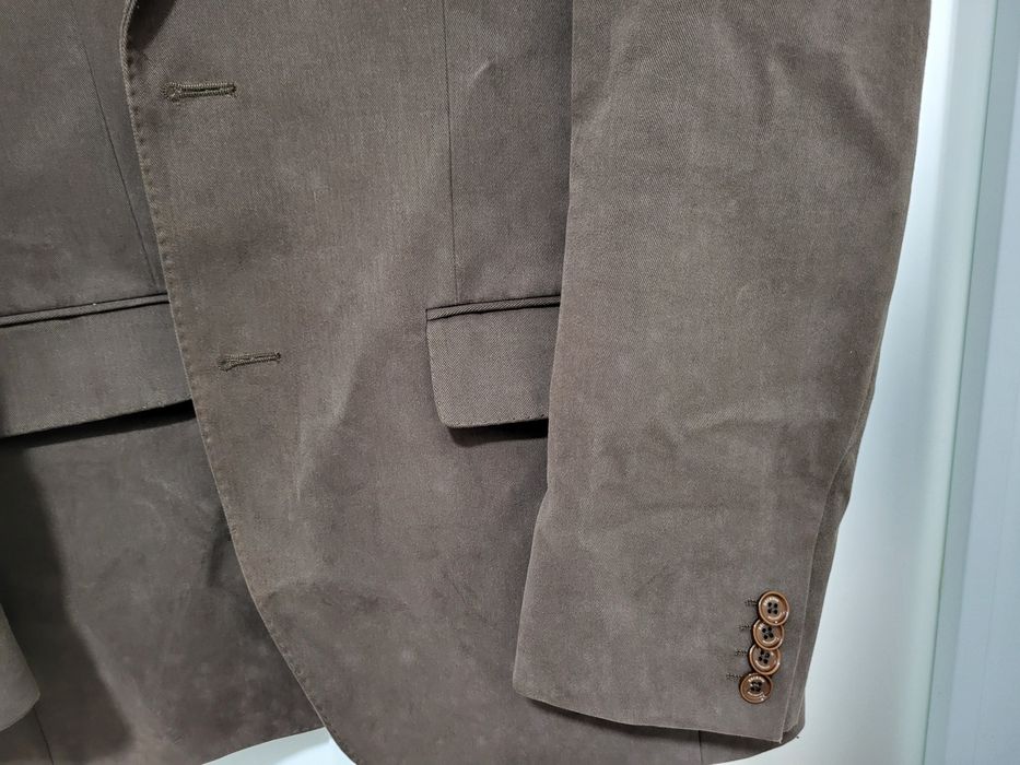 Blazer castanho algodão